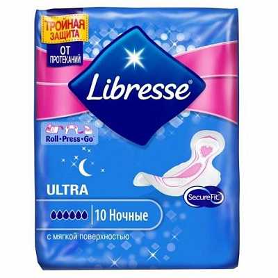 Купить Libresse Ultra Goodnight soft №10 прокладки в Украине: цена, инструкция, применение, отзывы