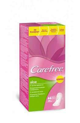 Купить Carefree Aloe N20 прокладки в Украине: цена, инструкция, применение, отзывы