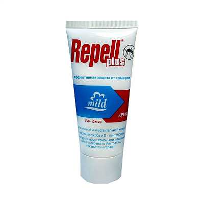 Купить Крем-репеллент Repell Plus Mild от комаров 50 мл в Украине: цена, инструкция, применение, отзывы