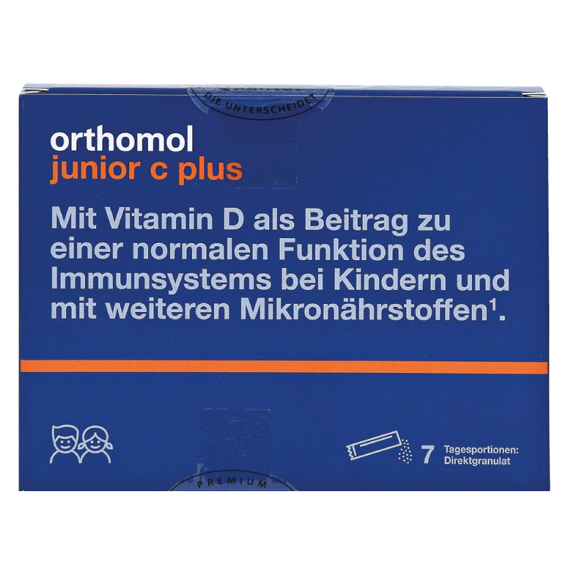 Orthomol Immun Junior directgranulat Малина-Лайм гранули для сили імунітету дитини, 7 днів
