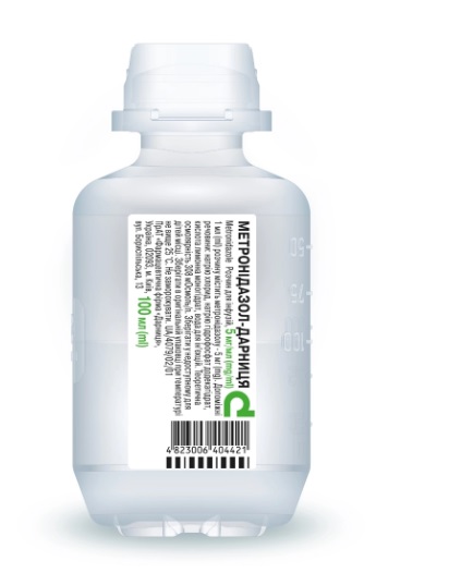 Метронидазол-Дарница раствор для инфузий 5 мг/мл в флаконе 100 мл