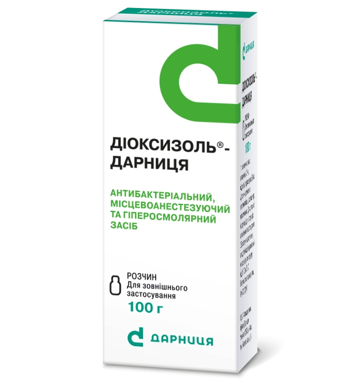 Диоксизоль-Дарниця антибактеріальний розчин, 100 г