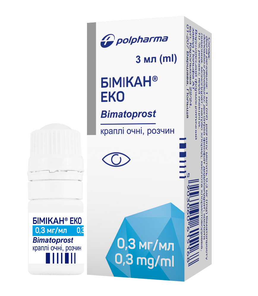 Бимикан Эко капли для глаз, 0,3 мг/мл, 3 мл 