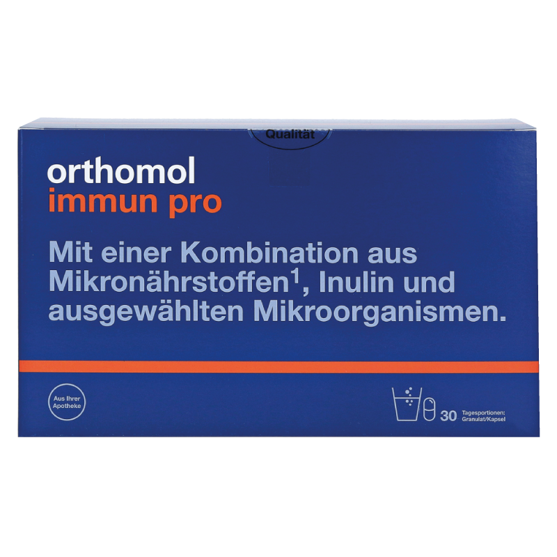 Orthomol Immun pro гранули + капсули для відновлення порушень кишкової мікрофлори та імунітету, 30 днів