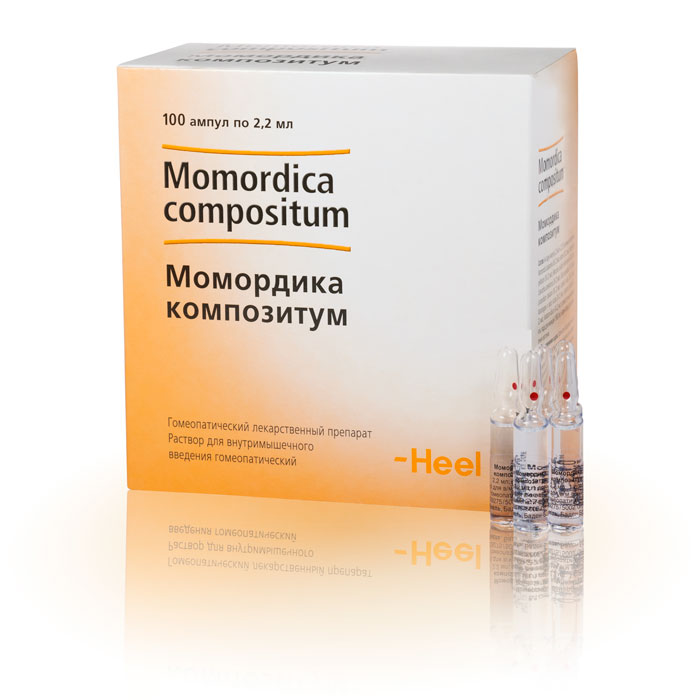 Момордика Kомпозитум раствор для инъекций, по 2,2 мл в ампулах, 100 шт.