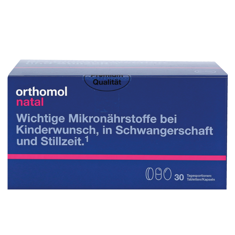  Orthomol Natal капсули + таблетки з вітамінами для вагітних та годуючих мам, 30 днів