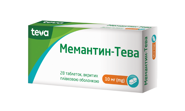 Мемантин-Тева таблетки від деменції по 10 мг, 30 шт.