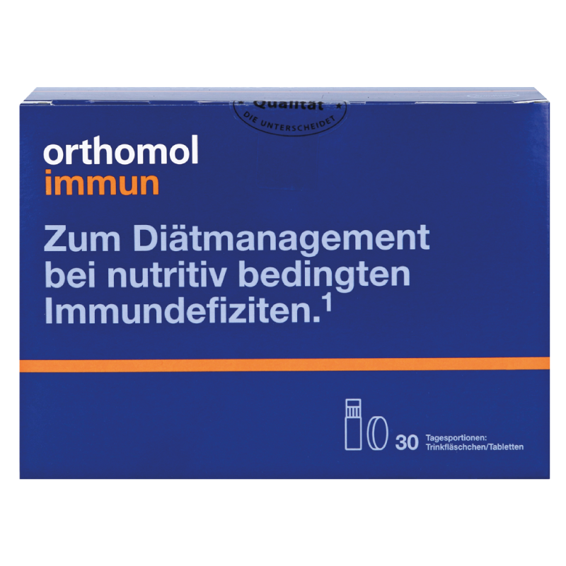 Orthomol Immun питьевая бутылочка + таблетки для восстановления имунной системы, 30 дней