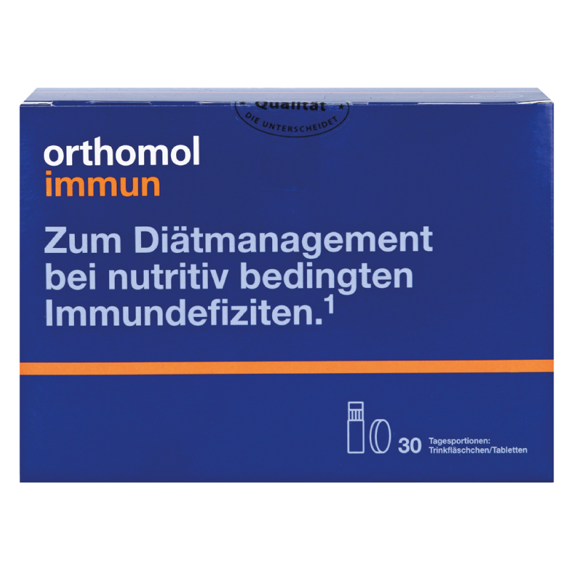 Orthomol Immun питна бутилочка + таблетки для відновлення імунної системи, 30 днів