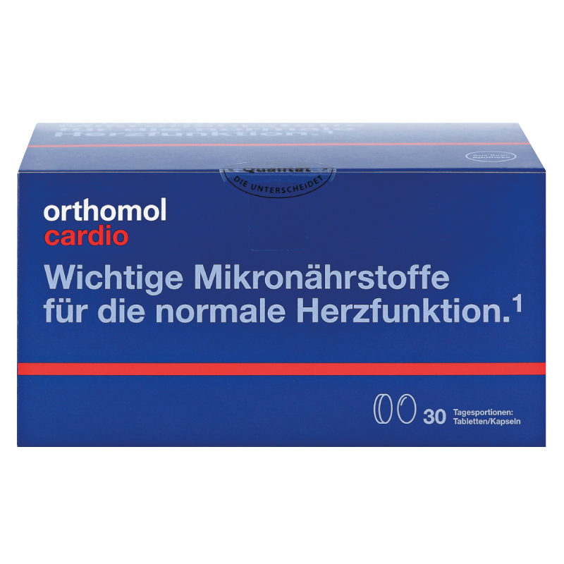 Orthomol Cardio капсулы + таблетки для здоровья сердца и сосудов, 30 дней