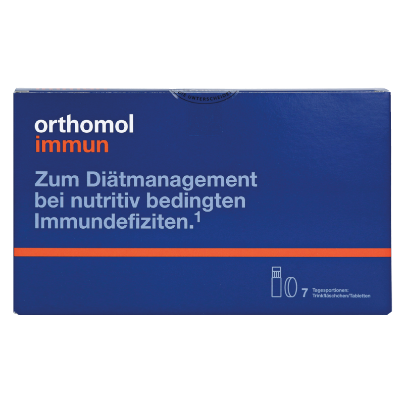 Orthomol Immun питьевая бутылочка + таблетки для восстановления имунной системы, 7 дней