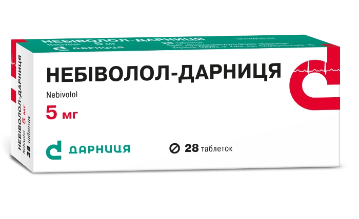Небиволол-Дарница таблетки по 5 мг, 28 шт.