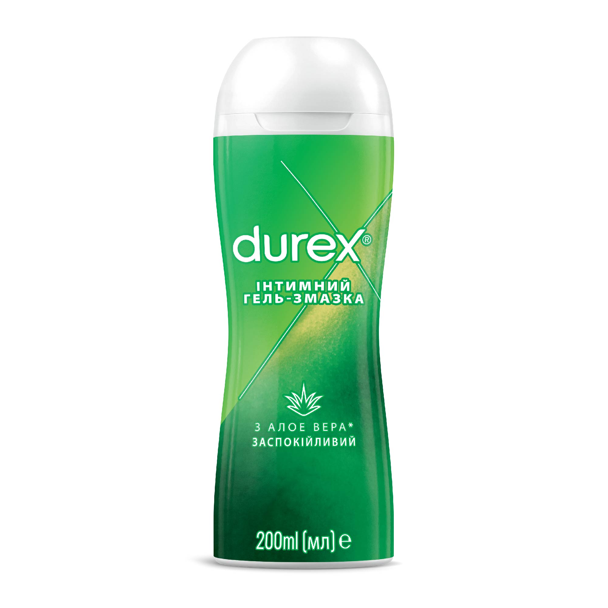 Інтимний гель-мастило Durex (Дюрекс) Play Massage 2 в 1 Aloe Vera для інтимних зон та масажу всього тіла 200 мл