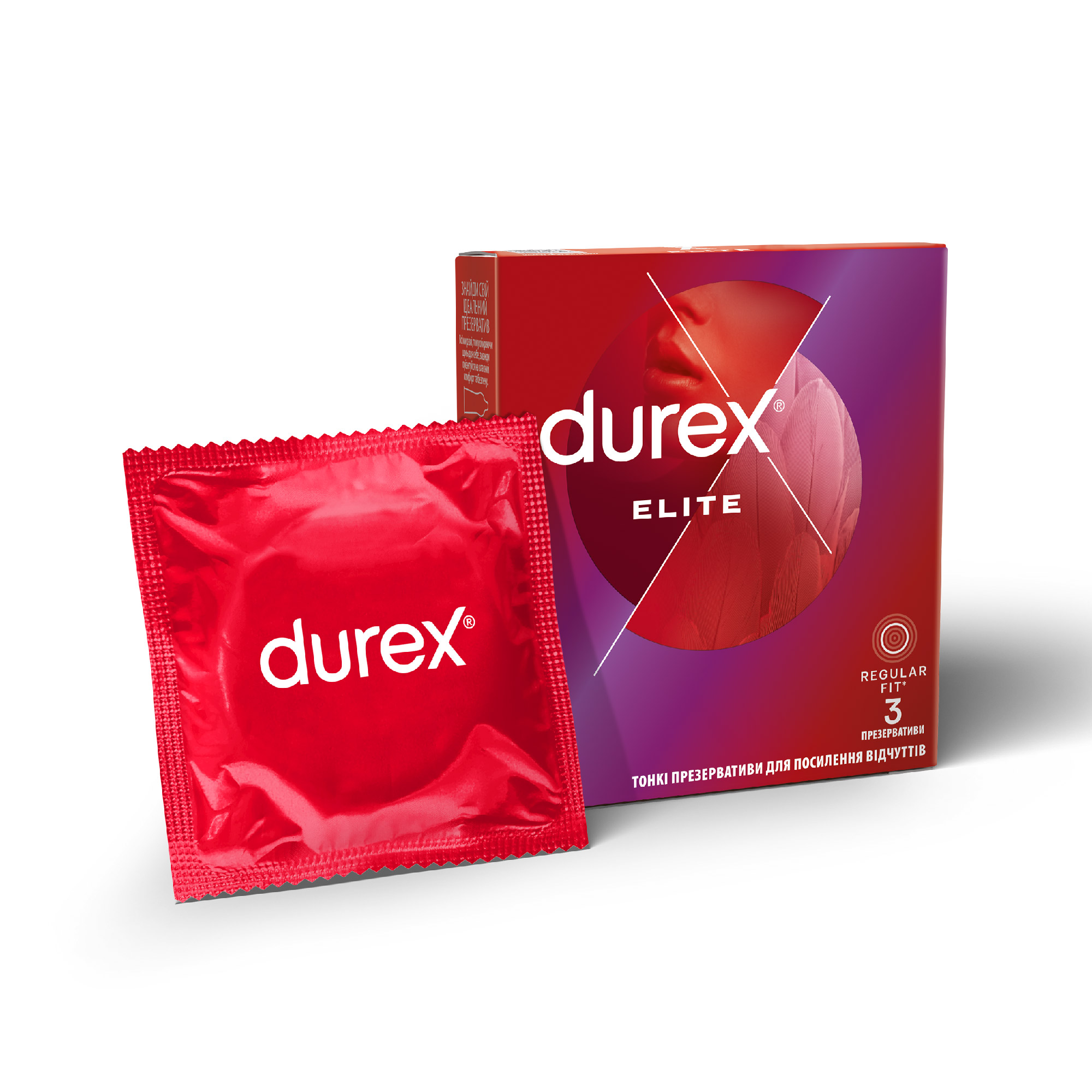 Презервативы Durex (Дюрекс) Elite особенно тонкие, 3 шт.