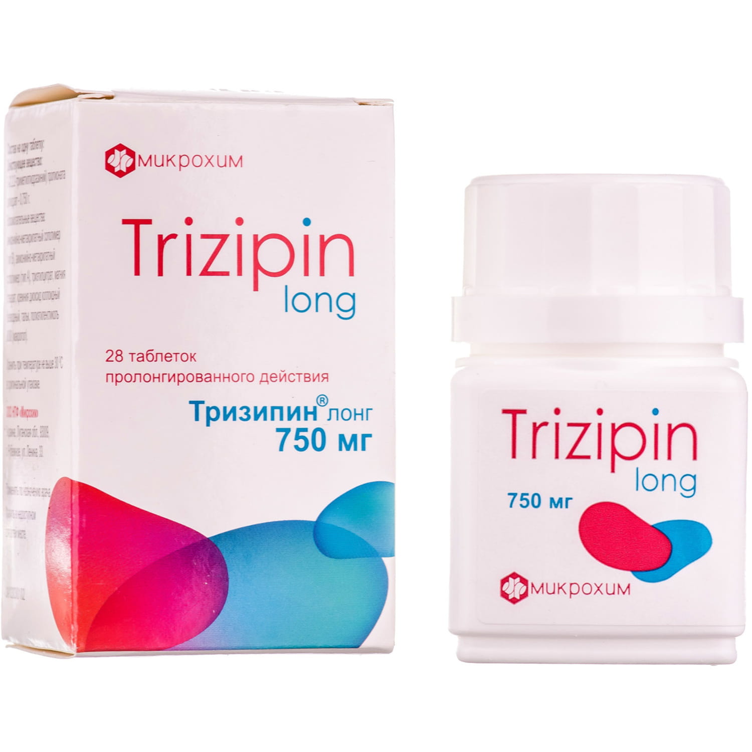 Тризипин Лонг таблетки по 750 мг, 28 шт.