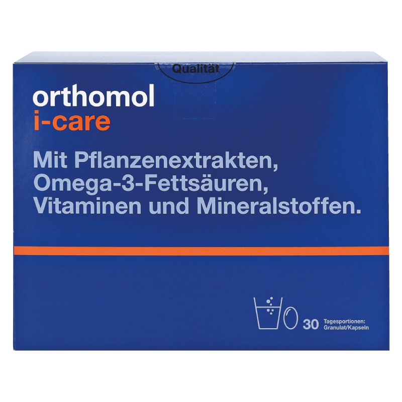 Orthomol I-Care гранули + капсули для профілактики та лікування вірусних та інфекційних захворювань, 30 днів