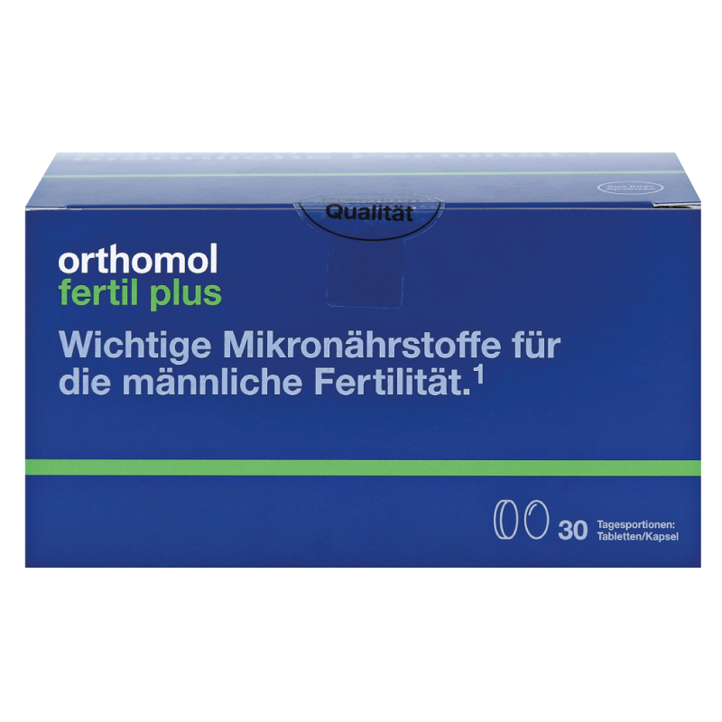 Orthomol Fertil plus капсули + таблетки з вітамінами для чоловіків у період планування вагітності, 30 днів