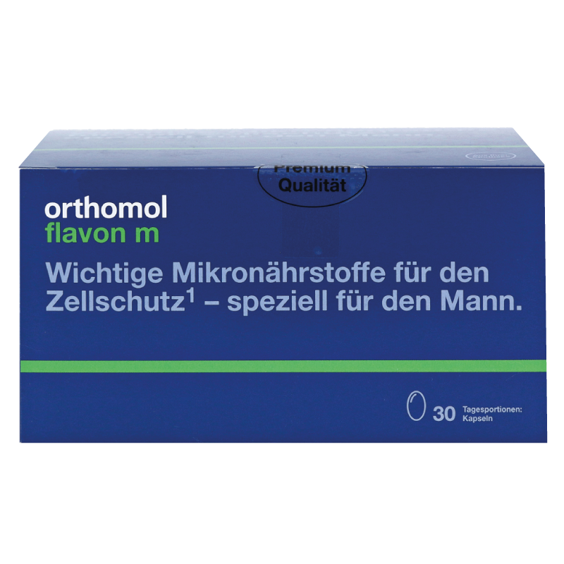 Orthomol Flavon M капсули при лікуванні передміхурової залози чоловіків, 30 днів