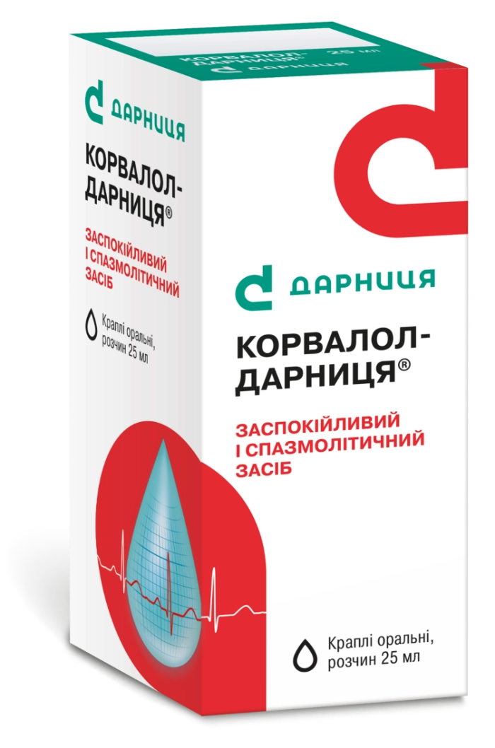 Корвалол-Дарниця краплі пероральні, 25 мл