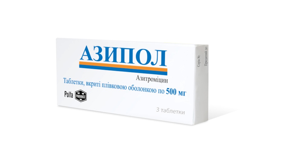Азипол таблетки по 500 мг, 3 шт.