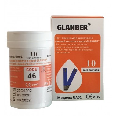 

Тест-полоски для определения мочевой кислоты в крови GLANBER®