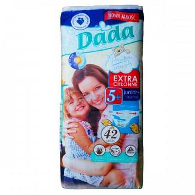 Купить Подгузники детские DADA Premium (5+) junior + 13-27 кг 42 шт в Украине: цена, инструкция, применение, отзывы
