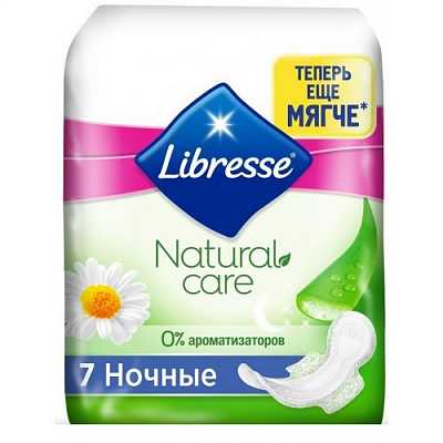Купить Прокладки Libresse Natural Care Maxi Goodnight 7 шт в Украине: цена, инструкция, применение, отзывы