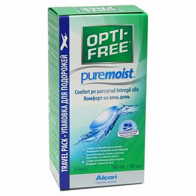 картинка Раствор для контактных линз Opti Free PureMoist 90 ml от магазина Аптека24
