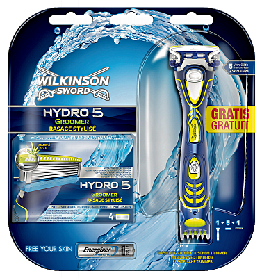 Купить Сменные кассеты для бритья Wilkinson Sword (Schick) HYDRO 5 GROOMER 5 шт + Станок Wilkinson Sword HYDRO 5 в ПОДАРОК! в Украине: цена, инструкция, применение, отзывы