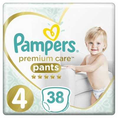 Купить Детские одноразовые подгузники-трусики Pampers Premium Care Pants Maxi 4 9-15 кг 38 шт. в Украине: цена, инструкция, применение, отзывы