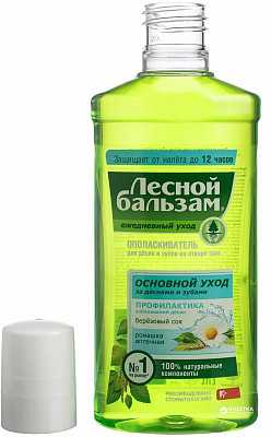 картинка Лесной бальзам ромашка, березовый сок 250мл  ополаскиватель для полости рта от интернет-магазина Аптека24