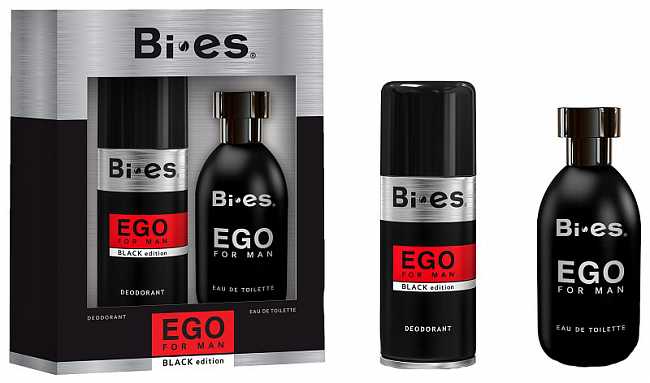 Купить Подарочный набор мужской Bi-Es Ego Black (туалетная вода 100 мл + дезодорант-спрей 150 мл) в Украине: цена, инструкция, применение, отзывы