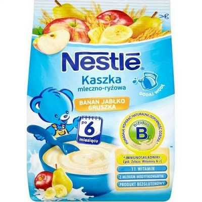 Купить Молочная каша Nestle Рисовая с бананом яблоком и грушей с 6 месяцев 230 г в Украине: цена, инструкция, применение, отзывы