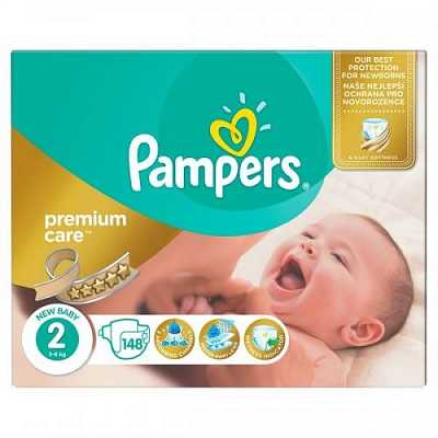 Купить Подгузники детские PAMPERS Premium New Baby 2 (3-6кг) 148шт в Украине: цена, инструкция, применение, отзывы