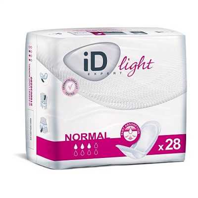 картинка Урологические прокладки для женщин ID Expert Light Normal 28 шт. от магазина Аптека24