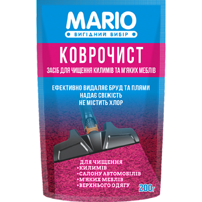 картинка Средство для чистки ковров и мягкой мебели Мario Коврочист 200 мл от магазина Аптека24