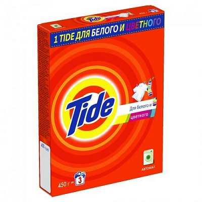 картинка Стиральный порошок Tide Для белого и цветного автомат 450 г от магазина Аптека24