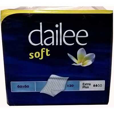 картинка Пеленки Dailee Soft Extra Plus 60х60 см 20 шт от магазина Аптека24