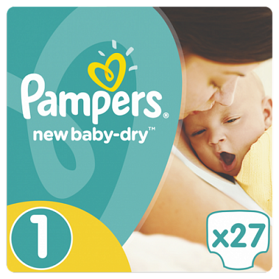 Купить Подгузники Pampers New Baby-Dry Размер 1 (Для новорожденных) 2-5 кг, 27 подгузников в Украине: цена, инструкция, применение, отзывы
