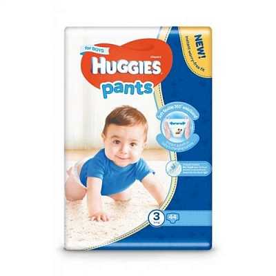 Купить Подгузники -трусики детские Huggies Pants (3) 4-9 44 шт для мальчиков в Украине: цена, инструкция, применение, отзывы