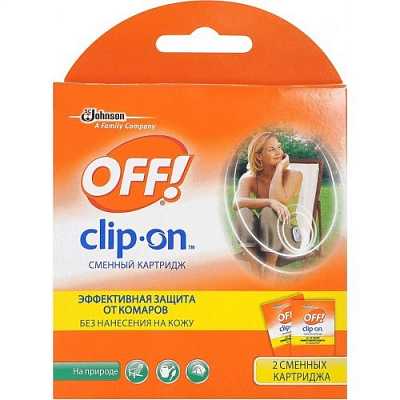 картинка Комплект сменных картриджей OFF Clip-On 2 шт от магазина Аптека24