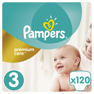 Купить Подгузники Pampers Premium Care Размер 3 (Midi) 5-9 кг, 120 подгузников в Украине: цена, инструкция, применение, отзывы