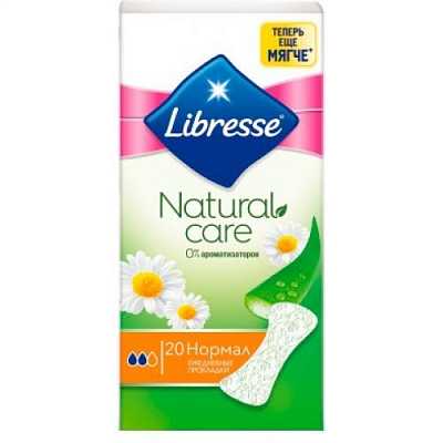 Купить Ежедневные гигиенические прокладки Libresse Natural Care Normal 20 шт в Украине: цена, инструкция, применение, отзывы