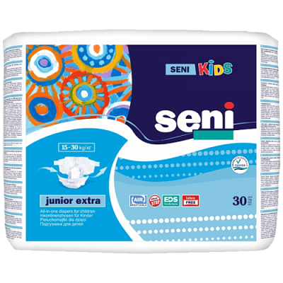 Купить Подгузники для детей Seni KIDS Junior Extra 15-30кг 30 шт в Украине: цена, инструкция, применение, отзывы