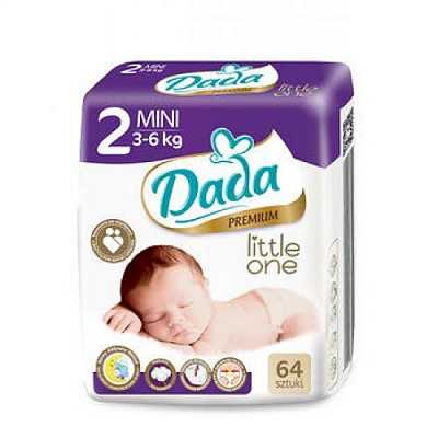 Купить Подгузники детские DADA Premium Little One (2) mini 3-6 кг 64 шт в Украине: цена, инструкция, применение, отзывы
