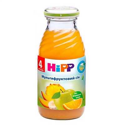 Купить Мультифруктовый сок HiPP 200 мл в Украине: цена, инструкция, применение, отзывы