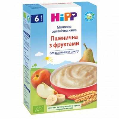 Купить Органическая молочная каша HiPP Пшеничная с фруктами 250 г в Украине: цена, инструкция, применение, отзывы