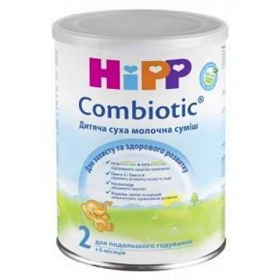 Купить Детская сухая молочная смесь HiPP Combiotiс 2 для дальнейшего кормления 350 г в Украине: цена, инструкция, применение, отзывы