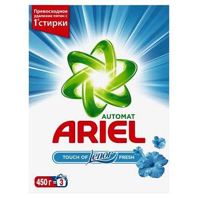 картинка Стиральный порошок Ariel 2в1 Lenor Effect 450 г Автомат от магазина Аптека24