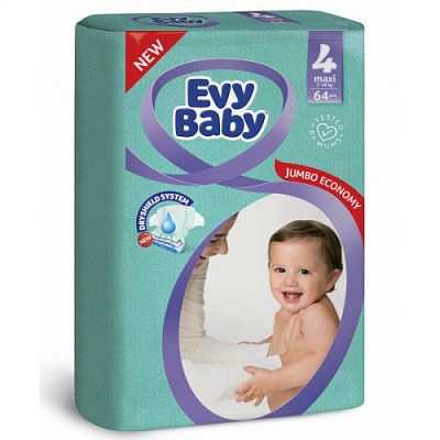 Купить Подгузники Evy Baby Elastic 4 Maxi (7-18 кг) 64 шт в Украине: цена, инструкция, применение, отзывы